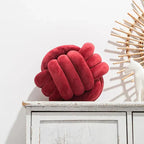 Bola de Suede Efecto Tejido Decorativa Cojín Suave