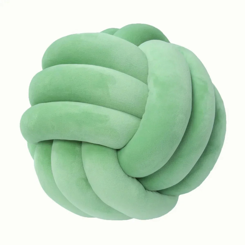 Bola de Suede Efecto Tejido Decorativa Cojín Suave