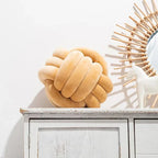 Bola de Suede Efecto Tejido Decorativa Cojín Suave
