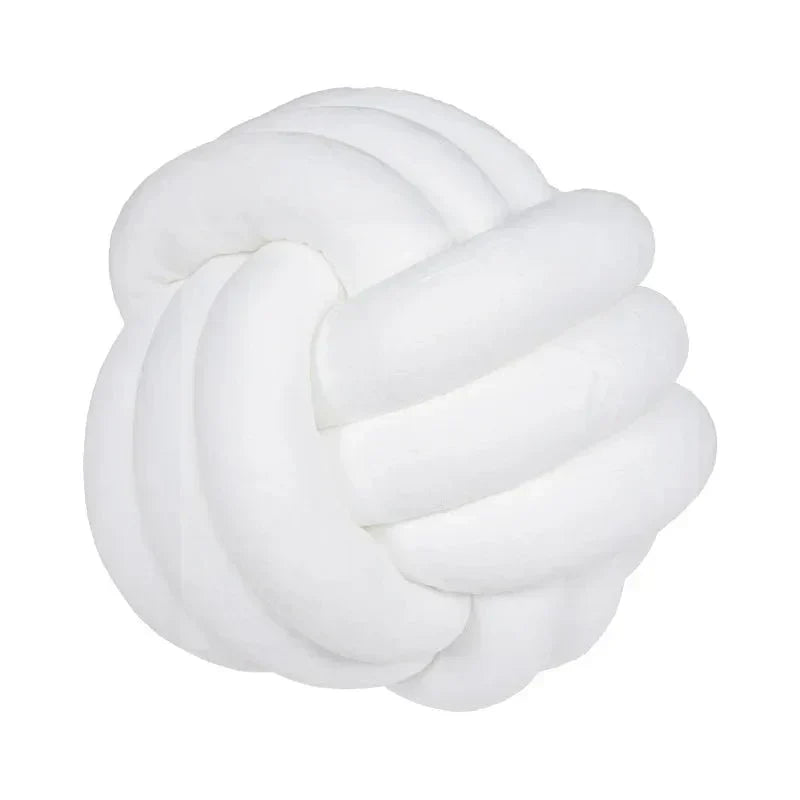 Bola de Suede Efecto Tejido Decorativa Cojín Suave