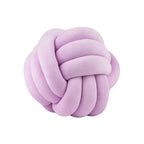 Bola de Suede Efecto Tejido Decorativa Cojín Suave
