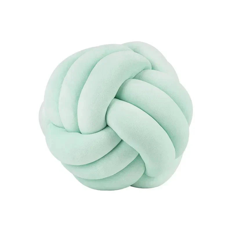 Bola de Suede Efecto Tejido Decorativa Cojín Suave