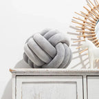 Bola de Suede Efecto Tejido Decorativa Cojín Suave