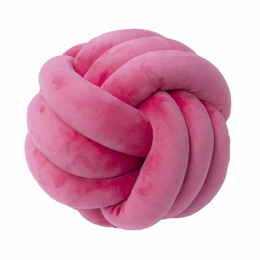 Bola de Suede Efecto Tejido Decorativa Cojín Suave