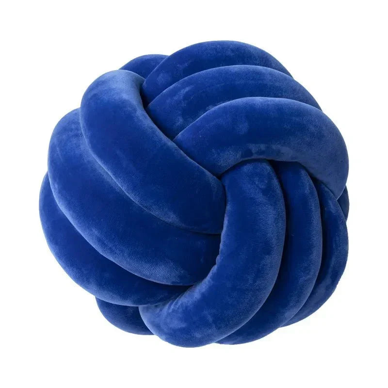 Bola de Suede Efecto Tejido Decorativa Cojín Suave