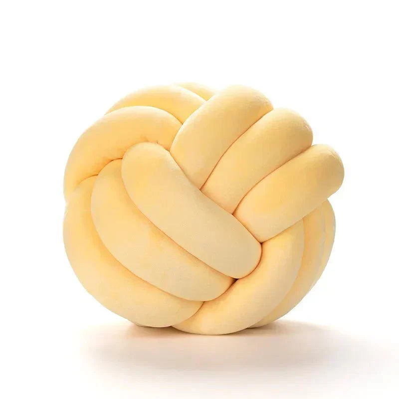 Bola de Suede Efecto Tejido Decorativa Cojín Suave
