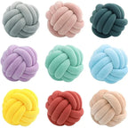 Bola de Suede Efecto Tejido Decorativa Cojín Suave