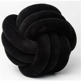 Bola de Suede Efecto Tejido Decorativa Cojín Suave