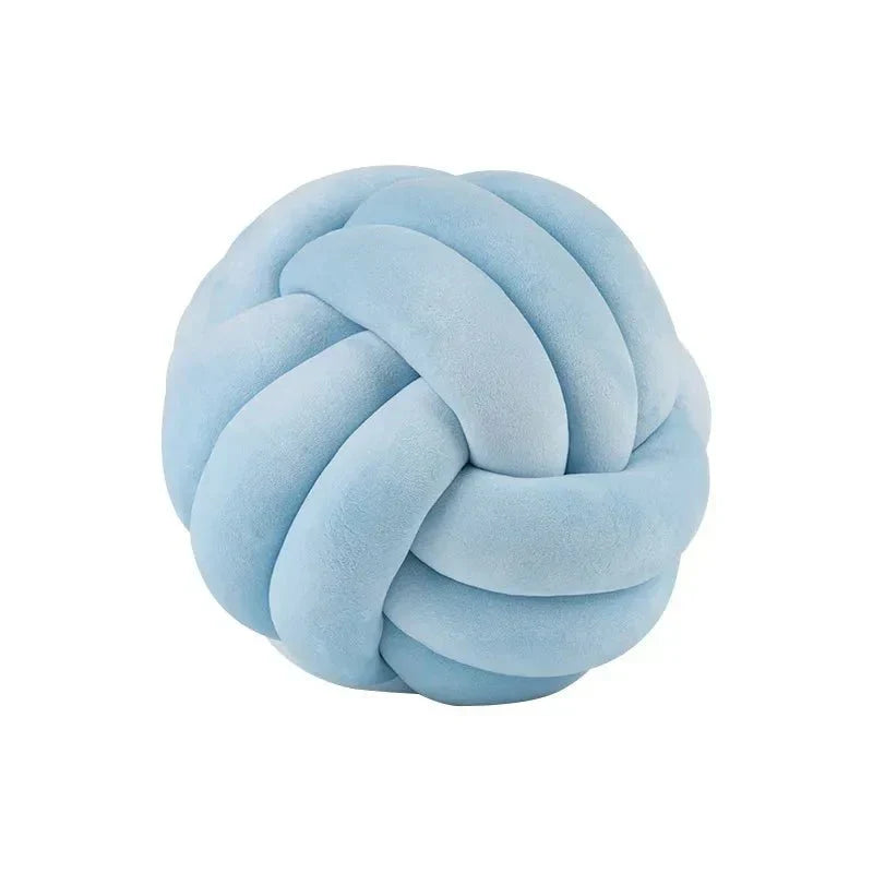 Bola de Suede Efecto Tejido Decorativa Cojín Suave