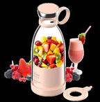 Batidora de Smoothie Compacta y Portátil con Contenedor de Frutas y Tapa para Beber