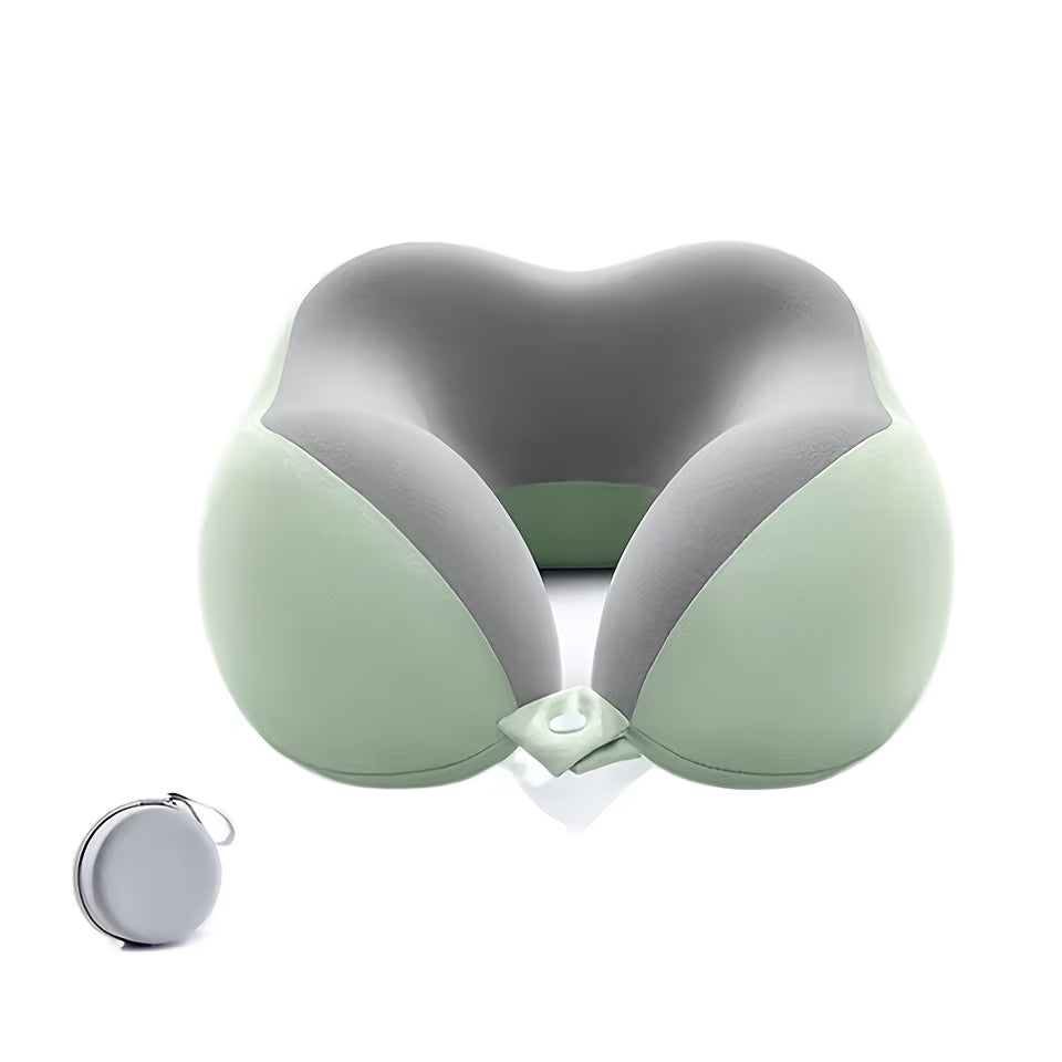 Cojín de viaje ergonómico en forma de U – Soporte para el cuello de espuma viscoelástica para viajes confortables