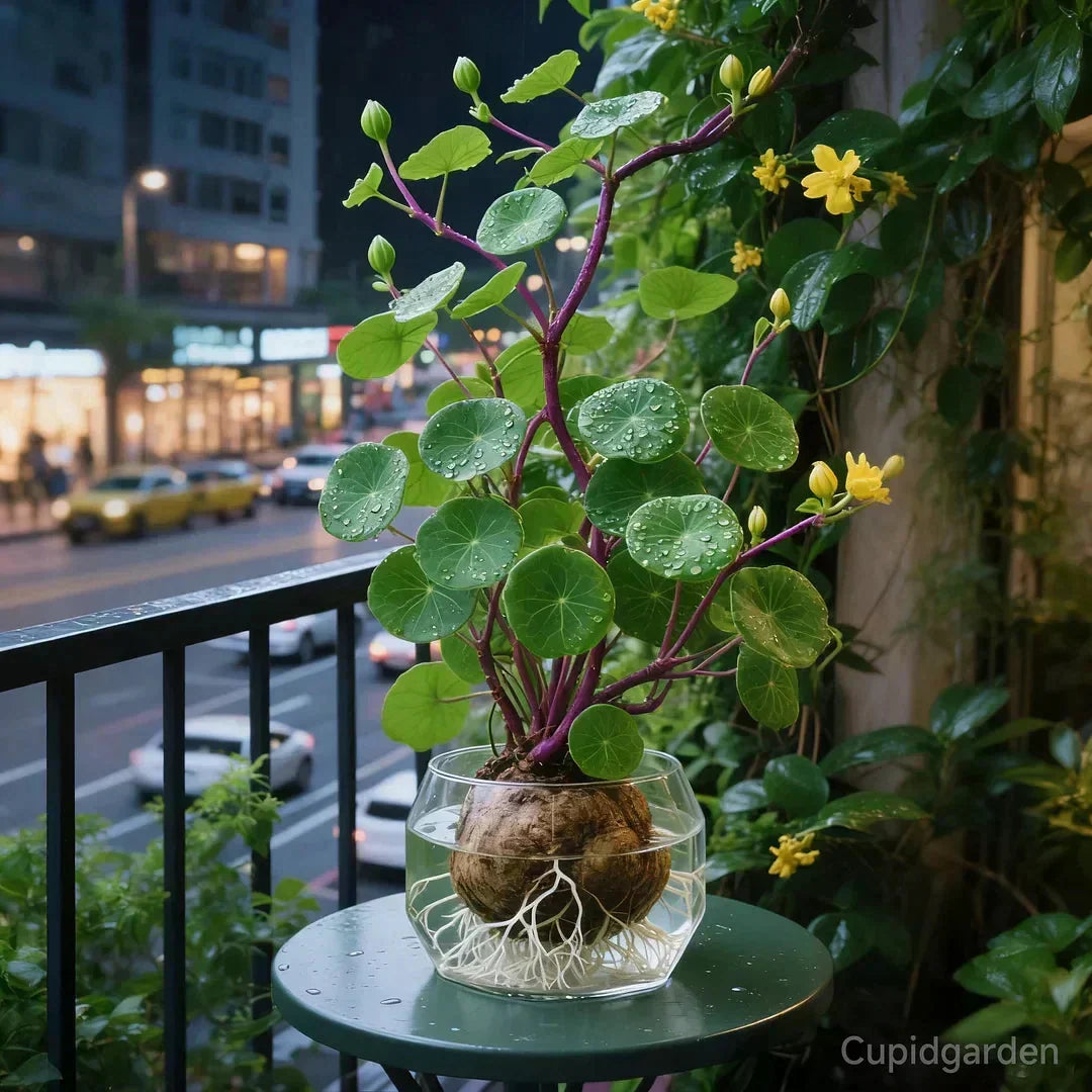 Stephania Erecta Planta de Interior – Planta Ornamental de Bajo Mantenimiento con Caudex Único para Sala de Estar, Oficina o Alféizar