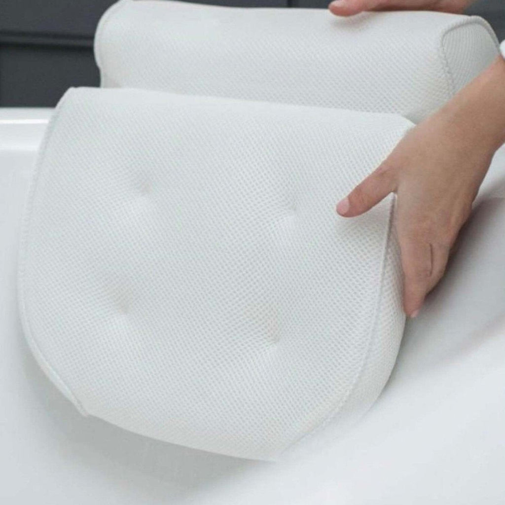 Almohada de Baño Ergonómica para Soporte de Cuello y Hombros