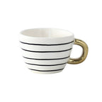 Taza de cerámica con diseño geométrico – Elegante y moderna | Ideal para café o té