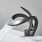 AquaGleam - Grifo de lavabo de baño estilo minimalista