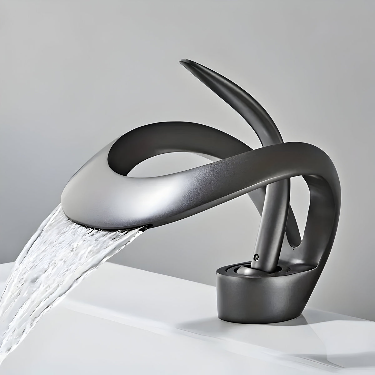 AquaGleam - Grifo de lavabo de baño estilo minimalista