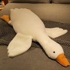 Juguete de Peluche de Pato Blanco Suave - Gran Almohada de Cisne o Ganso, Alfombra de Piso Esponjosa para Habitaciones Infantiles y Decoración del Hogar
