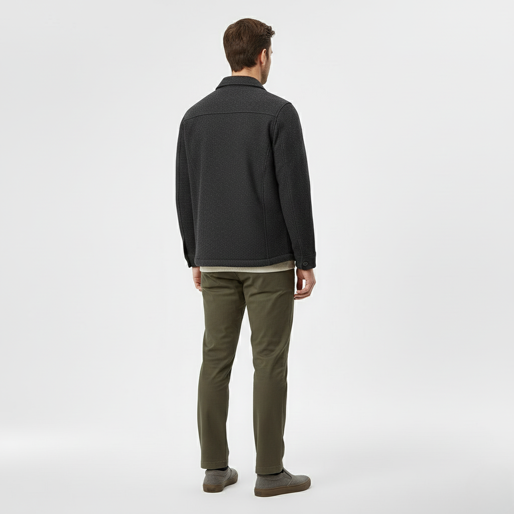 Chaqueta sobrecamisa de lana