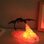 Luz Nocturna 3D Dragón de Fuego