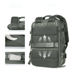 Maleta Impermeable con Puerto de Carga USB — Mochila para Laptop 35L de Nylon con Compartimentos Separados para Húmedo y Seco