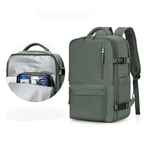 Maleta Impermeable con Puerto de Carga USB — Mochila para Laptop 35L de Nylon con Compartimentos Separados para Húmedo y Seco