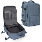 Maleta Impermeable con Puerto de Carga USB — Mochila para Laptop 35L de Nylon con Compartimentos Separados para Húmedo y Seco