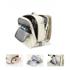 Maleta Impermeable con Puerto de Carga USB — Mochila para Laptop 35L de Nylon con Compartimentos Separados para Húmedo y Seco