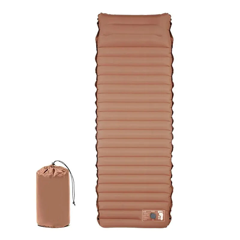 Colchón Inflable con Bomba de Aire Incorporada, 10cm, 3.0-3.2 R-valor, Doble Capa