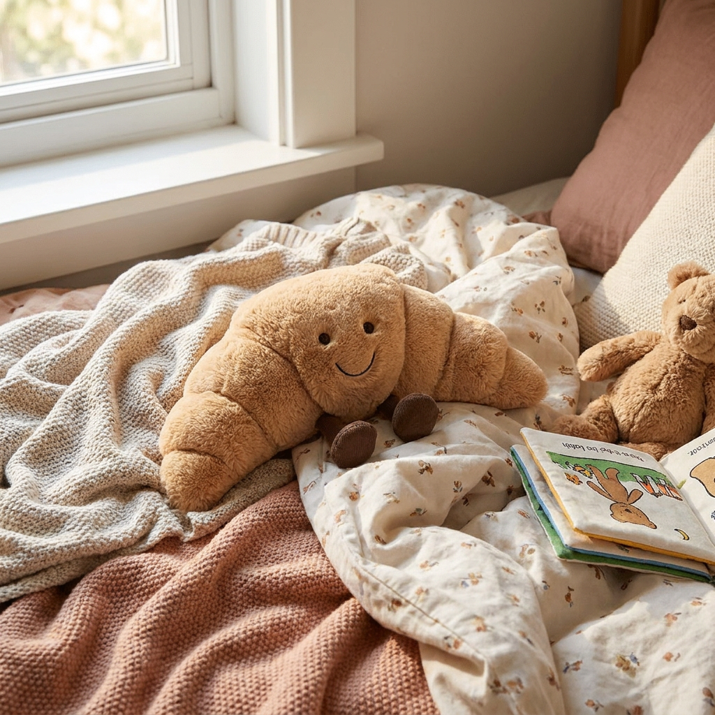 Suave peluche de pan en formas juguetonas para niños y adultos