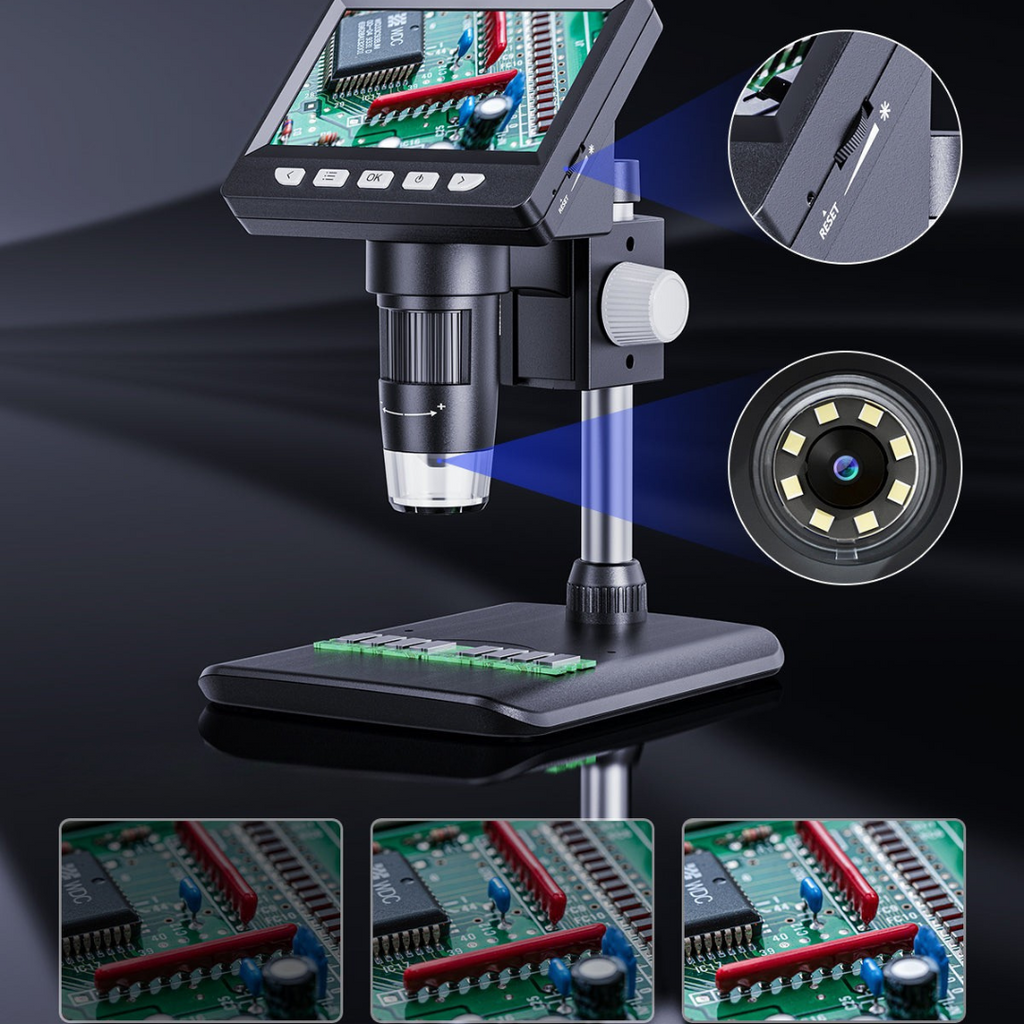 Microscopio Digital con Pantalla para Soldadura