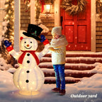 Decoración de Luz de Muñeco de Nieve Exterior