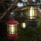 Linterna de Camping Recargable LightMate – LED de Estilo Vintage con Luz Regulable