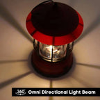 Linterna de Camping Recargable LightMate – LED de Estilo Vintage con Luz Regulable