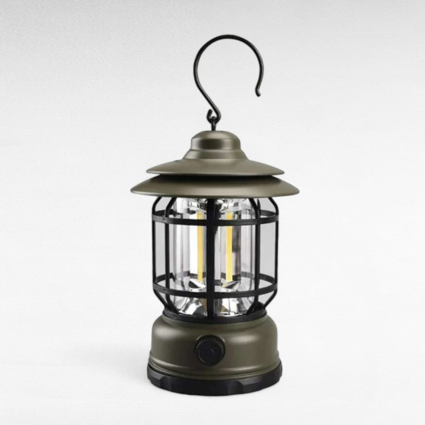 Linterna de Camping Recargable LightMate – LED de Estilo Vintage con Luz Regulable