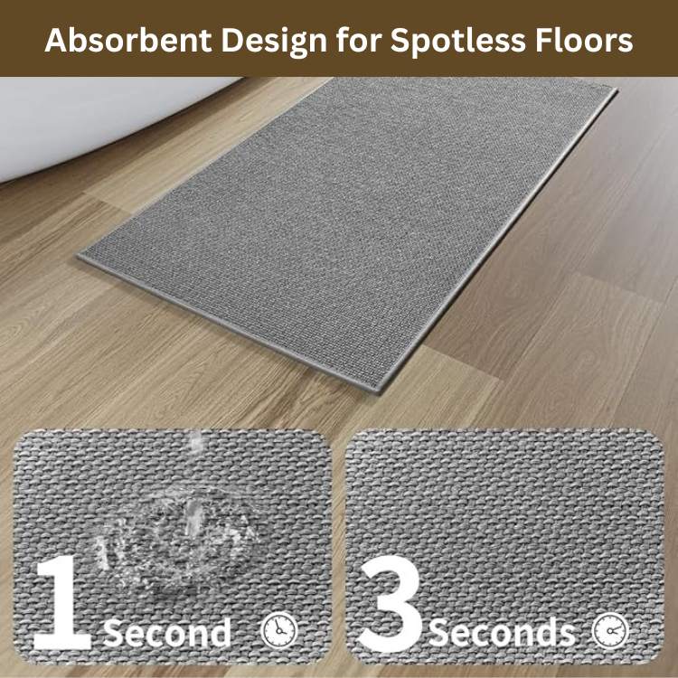 LuxeBraide Alfombrilla de Baño Antideslizante