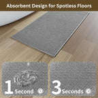 LuxeBraide Alfombrilla de Baño Antideslizante