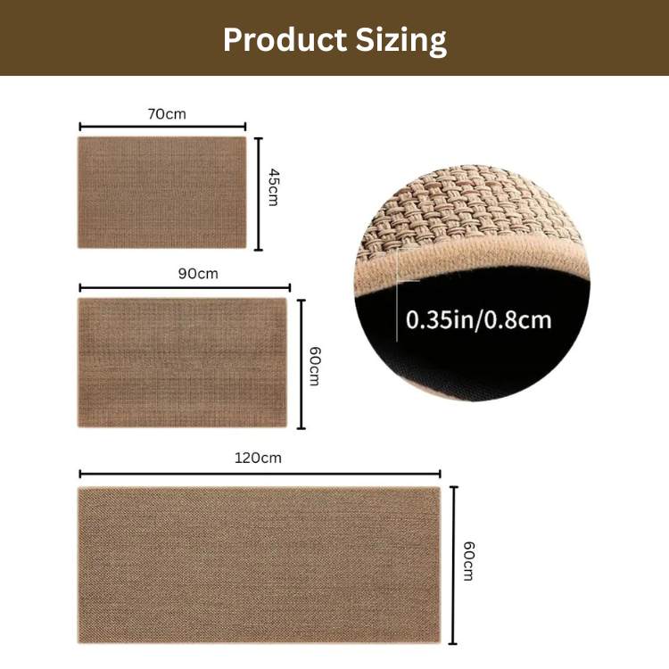 LuxeBraide Alfombrilla de Baño Antideslizante