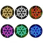 Decoraciones Navideñas LED para Exterior Copos de Nieve