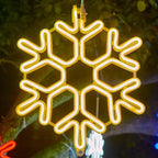Decoraciones Navideñas LED para Exterior Copos de Nieve