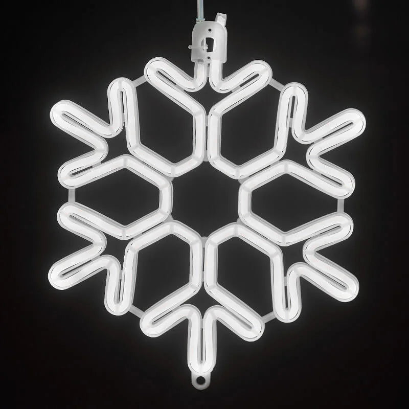 Decoraciones Navideñas LED para Exterior Copos de Nieve
