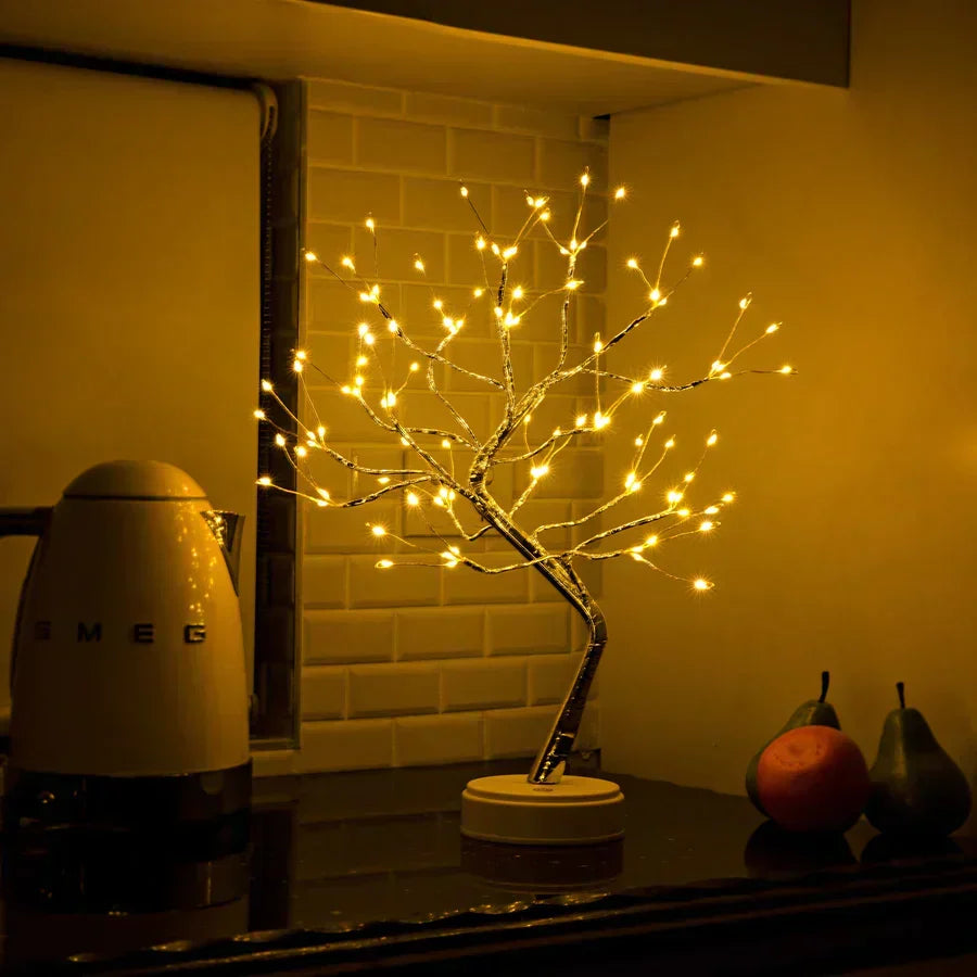 Lámpara de Árbol LED con Ramas Ajustables