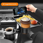 CarMealTray – Bandeja para el coche con superficie de servicio giratoria | Come y organiza fácilmente en el coche