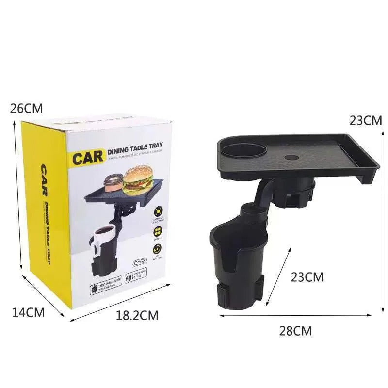 CarMealTray – Bandeja para el coche con superficie de servicio giratoria | Come y organiza fácilmente en el coche