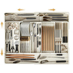 Organizador de Cajones Ajustable Flexible para Cocina, Oficina, Baño