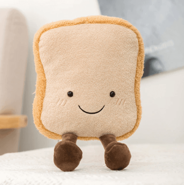 Suave peluche de pan en formas juguetonas para niños y adultos