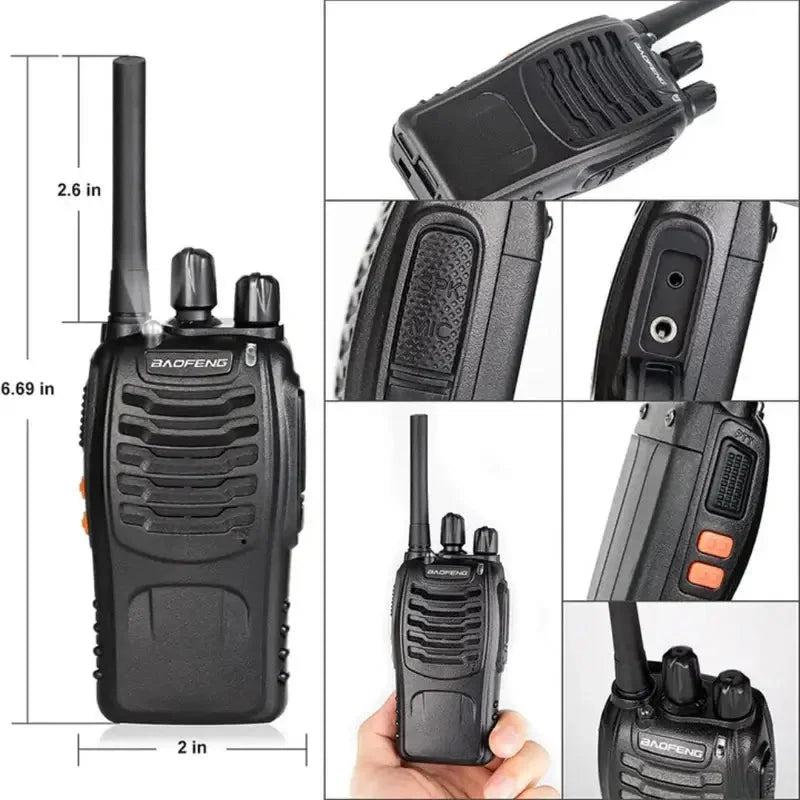 Walkie Talkie Recargable por USB