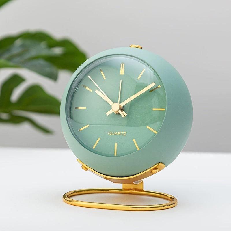 Reloj despertador analógico retro – Reloj clásico silencioso con un elegante encanto vintage