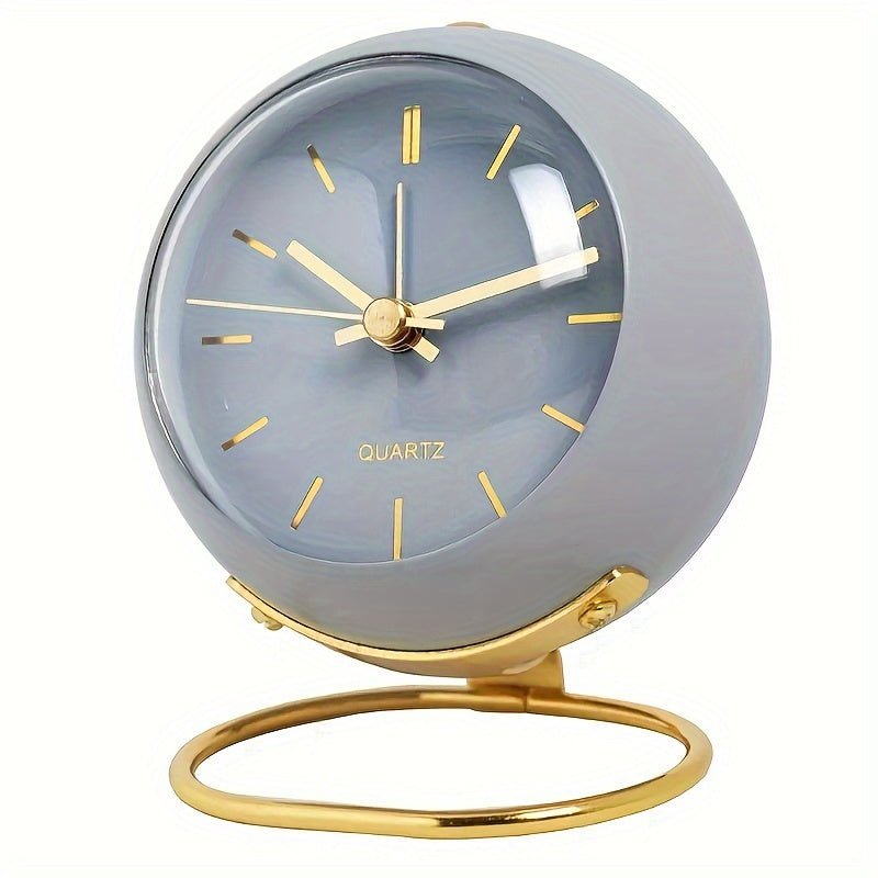 Reloj despertador analógico retro – Reloj clásico silencioso con un elegante encanto vintage