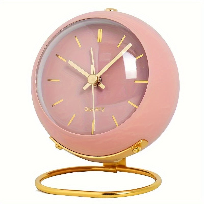 Reloj despertador analógico retro – Reloj clásico silencioso con un elegante encanto vintage