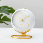 Reloj despertador analógico retro – Reloj clásico silencioso con un elegante encanto vintage